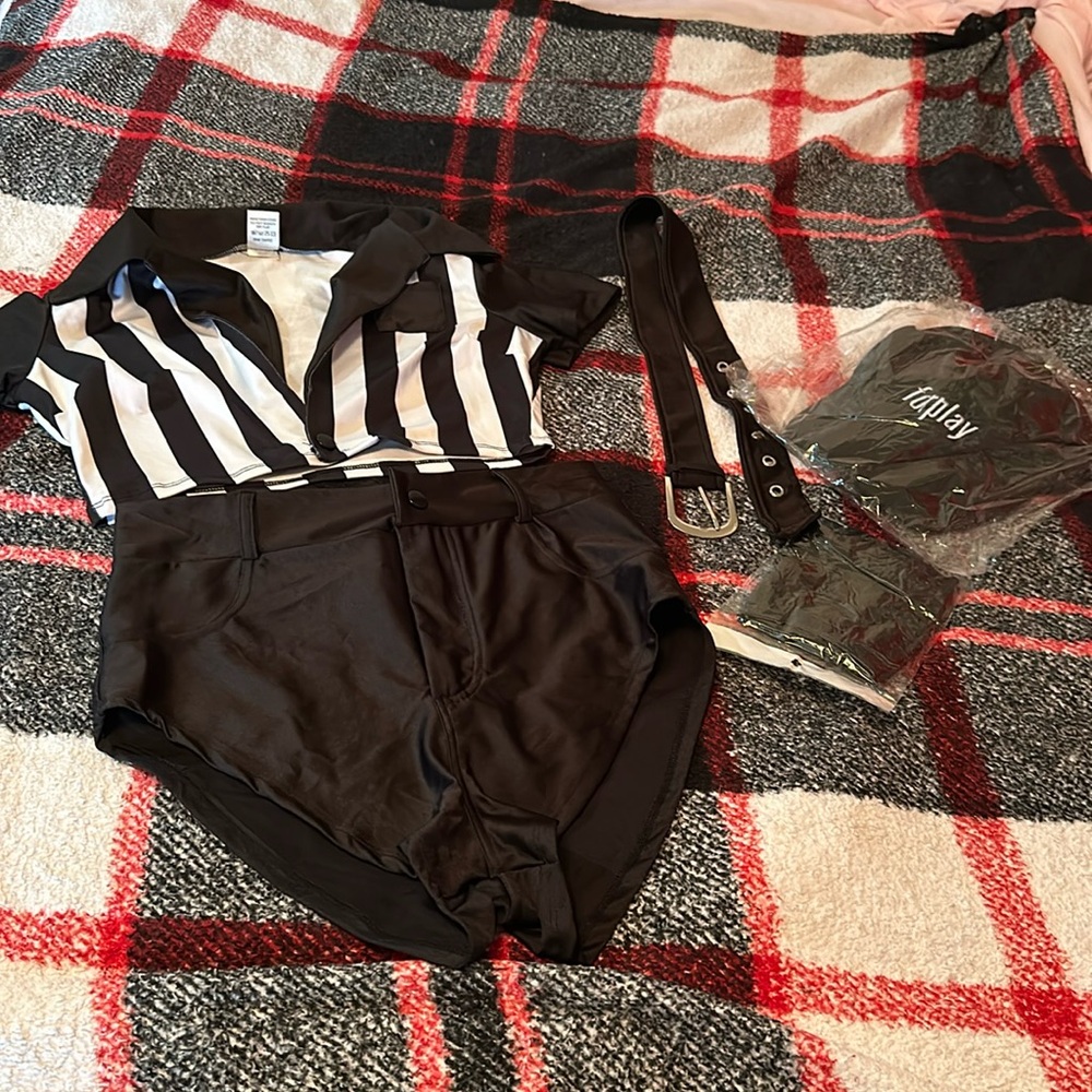 Fashion Nova Black and White Referee Costume